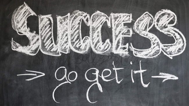US The motivation an essential element for success in life blackboard board chalk 21696