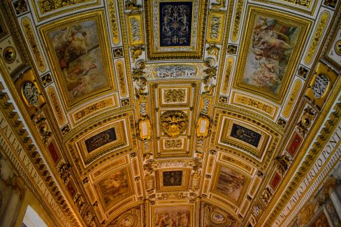 A ceiling from the Sant'Angelo Castle Italy
