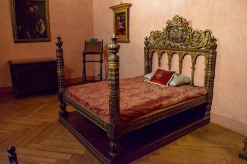 Roman bed at Sant'Angelo Castle Italy