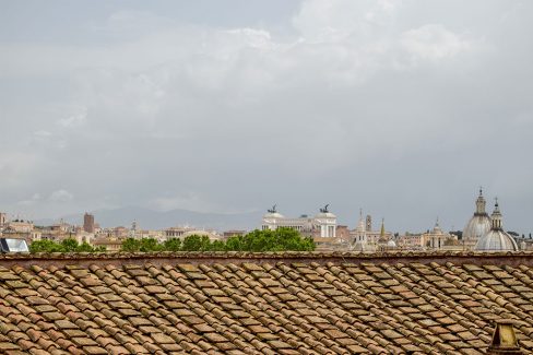 Landscape view of the Altare della Patria in Rome Italy