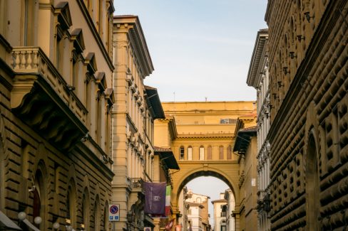 The beautiful streets of Florence, Tuscany, Italy