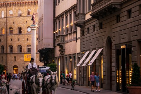 The beautiful streets of Florence, Tuscany, Italy
