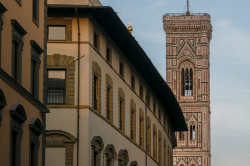 The tower of Cathedral of Santa Maria del Fiore in Florence, Tuscany, Italy