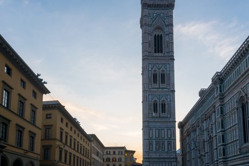 The tower of Cathedral of Santa Maria del Fiore in Florence, Tuscany, Italy