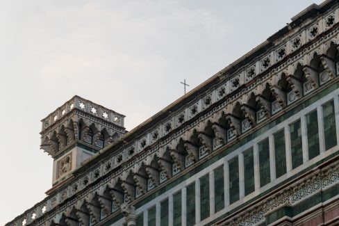 The lateral walls of Cathedral of Santa Maria del Fiore in Florence, Tuscany, Italy