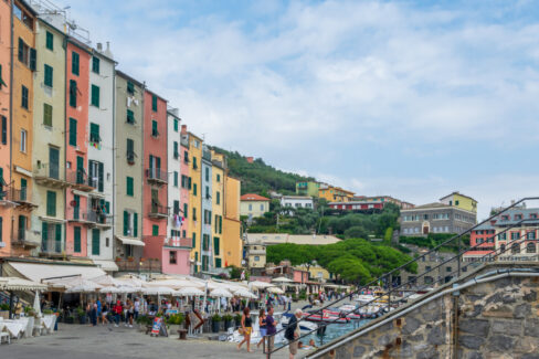 Colorful Buildings from Porto Venere, La Spezia, Italy