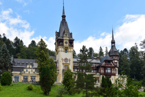 The Beautiful Peles Castle, Sinaia, Prahova, Romania