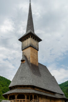Wooden church from Barsana Monastery, Maramures, Romania