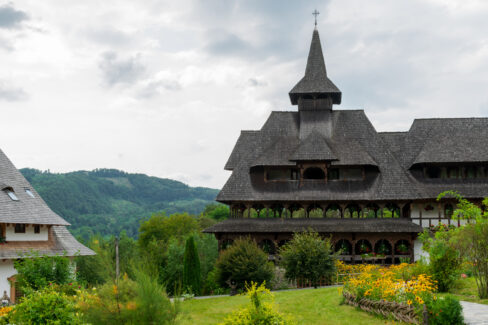 Barsana wooden monastery, Maramures, Romania